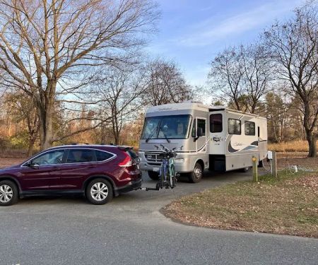 Lums Pond State Park Campground Entrance.