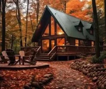 The Best Camping Cabins for Fall Foliage Viewing and Cozy Vibes