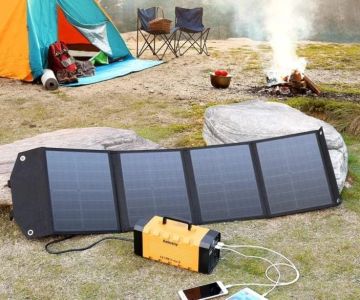 Solar Power for Camping: Choosing the Right Portable Solar Panel and Power Bank