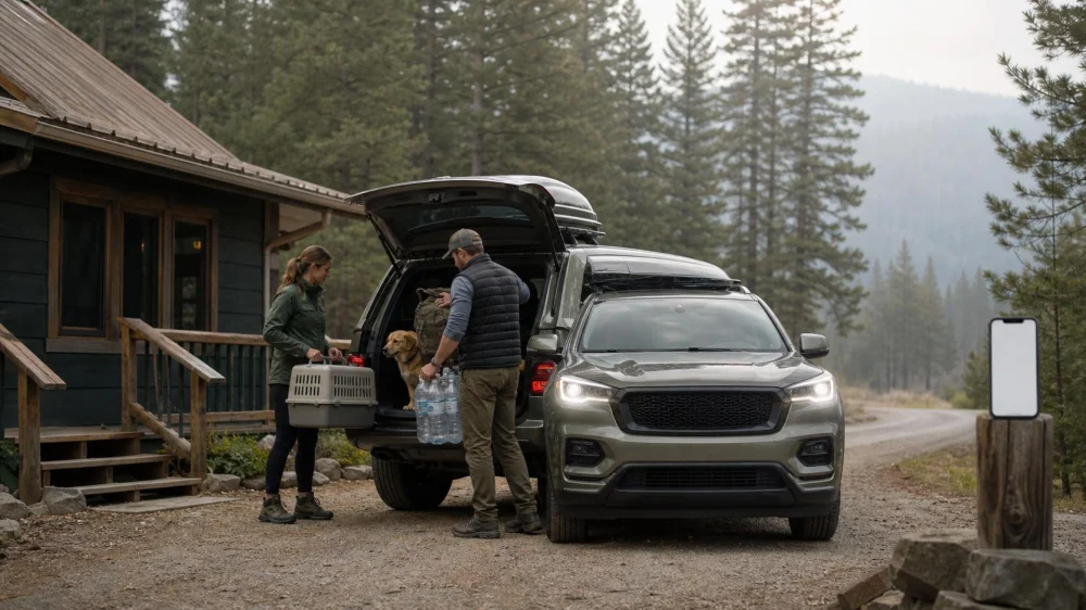 Camping Cabin Wildfire Smoke and Evacuation Checklist