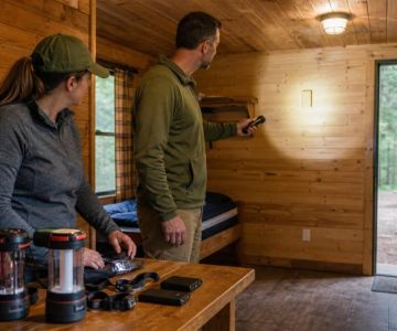 How to Check a Camping Cabin's Lighting and Power Setup