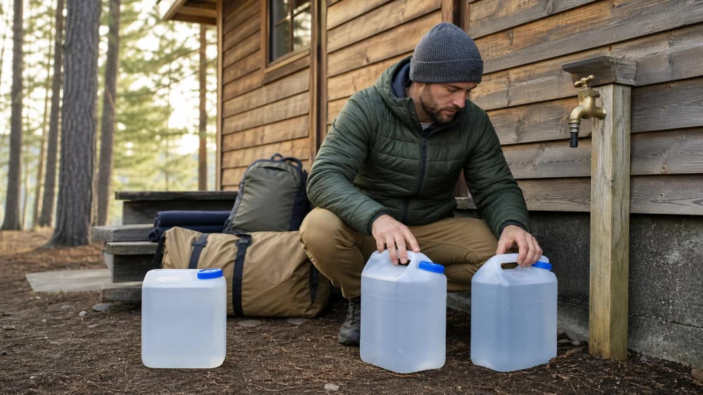 Camping Cabin Water: Verify the Source and Pack Backup