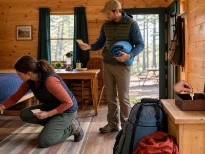 Camping Cabin Checkout: Inventory, Waste, and Key Handoff