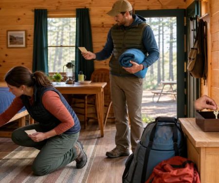 Camping Cabin Checkout: Inventory, Waste, and Key Handoff