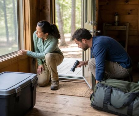 Camping Cabin Insect Prevention: Check Screens and Store Gear