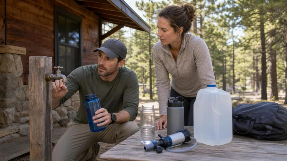 Camping Cabin Water: Check, Treat, and Store It Safely