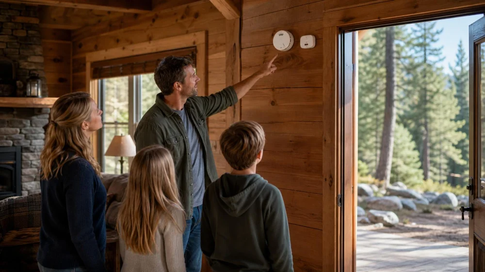 Camping Cabin Smoke and CO Alarms: Test, Exit, and Report