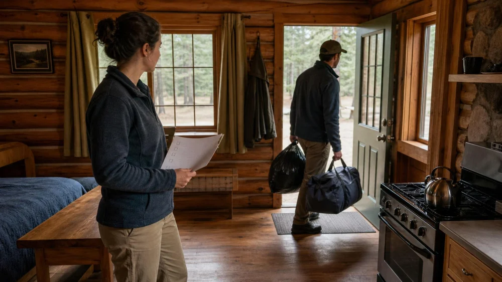 Camping Cabin Checkout: Clean Up and Leave Safely
