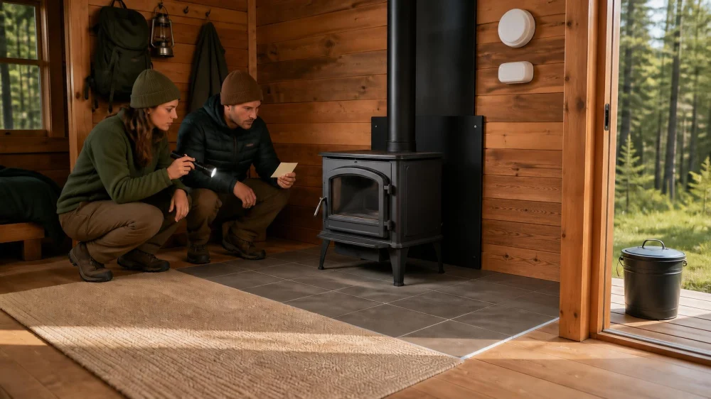 Camping Cabin Wood Stove: Check It Before Lighting