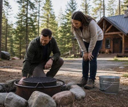 Camping Cabin Fire Pit: Check Rules Before You Light