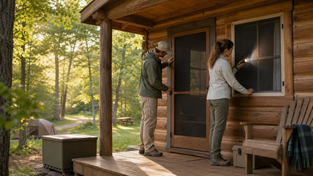 Camping Cabin Screen Doors and Windows: Keep Bugs Out