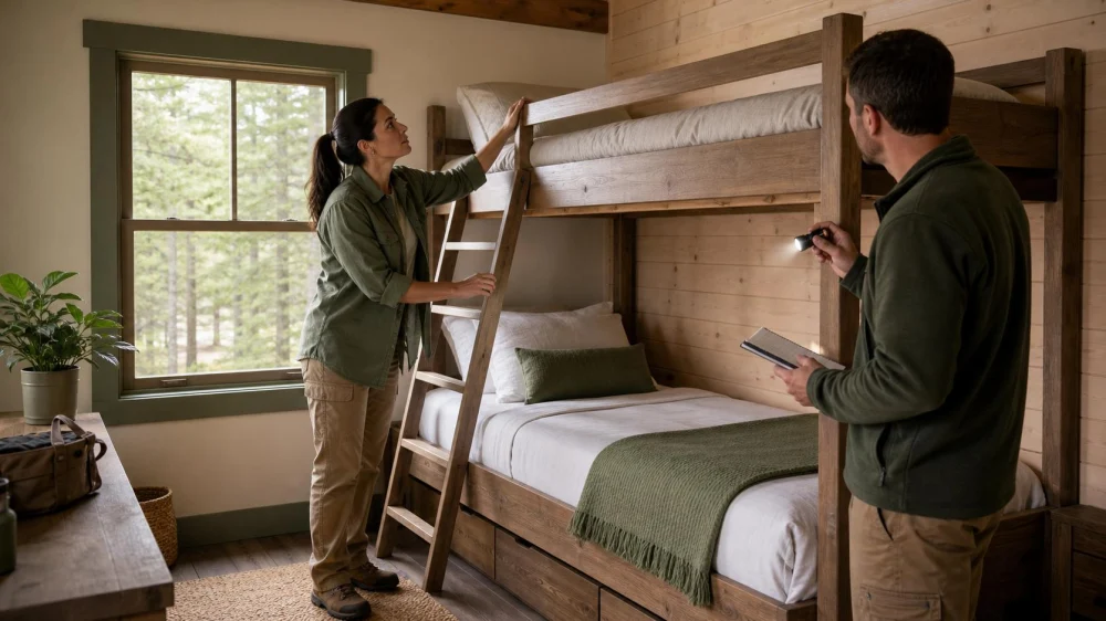 Camping Cabin Bunk Beds: Inspect Before Anyone Climbs