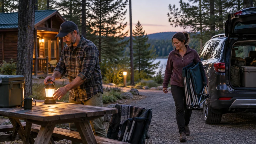 Camping Cabin Campsite Quiet Plan: Hours, Light, and Neighbours