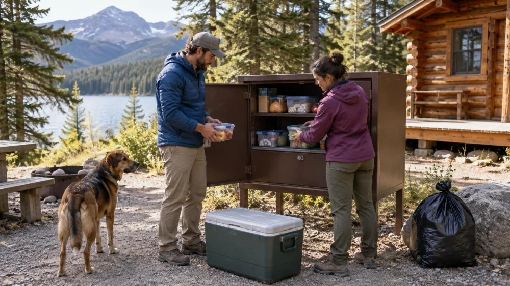 Camping Cabin Food Storage Plan: Wildlife, Heat, and Cleanup