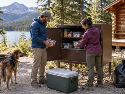 Camping Cabin Food Storage Plan: Wildlife, Heat, and Cleanup