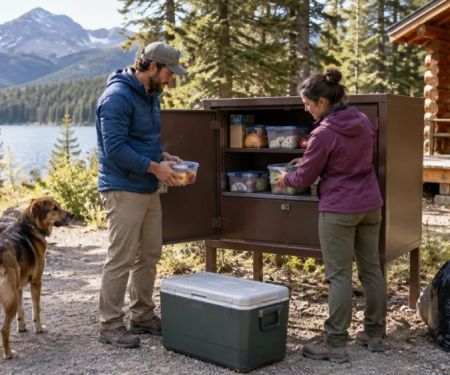 Camping Cabin Food Storage Plan: Wildlife, Heat, and Cleanup
