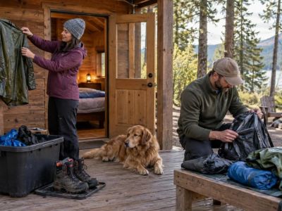 Camping Cabin Wet-Gear Routine: Separate, Dry, and Recheck