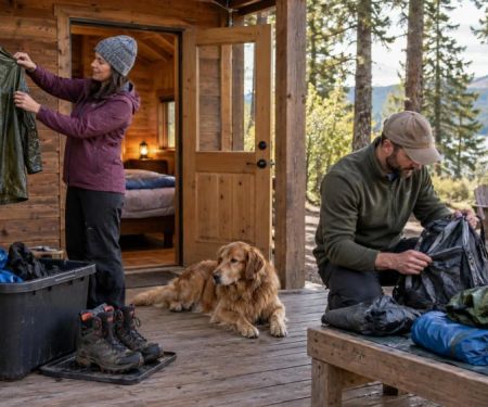 Camping Cabin Wet-Gear Routine: Separate, Dry, and Recheck