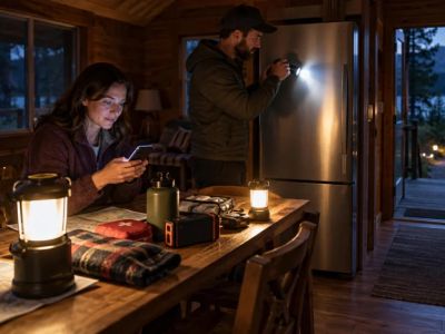 Camping Cabin Power Outage: Lights, Food, and Updates