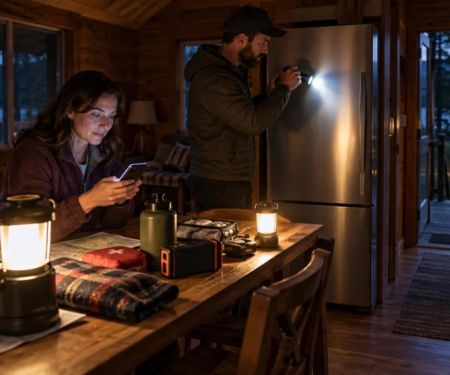Camping Cabin Power Outage: Lights, Food, and Updates