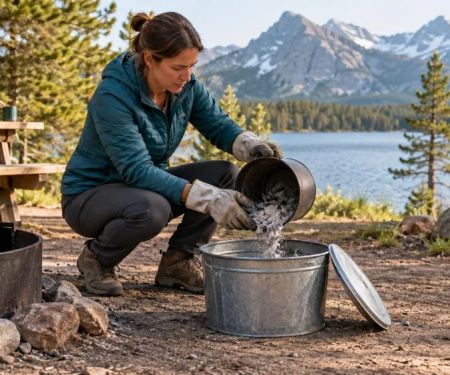 Cabin Ash Disposal: Cooling, Container, and Safe Location