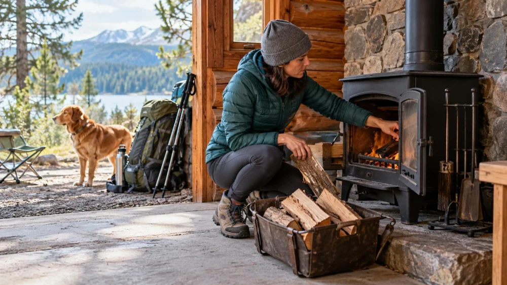 Cabin Fireplace Arrival Check: Draft, Tools, and Rules