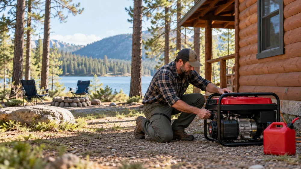 Cabin Generator Safety Check: Distance, Fuel, and Ventilation