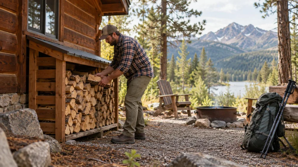 Cabin Firewood Storage: Dryness, Distance, and Pests