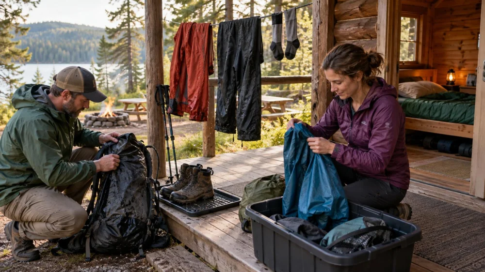 Camping Cabin Wet-Gear Routine: A Camping Cabins Reader Guide