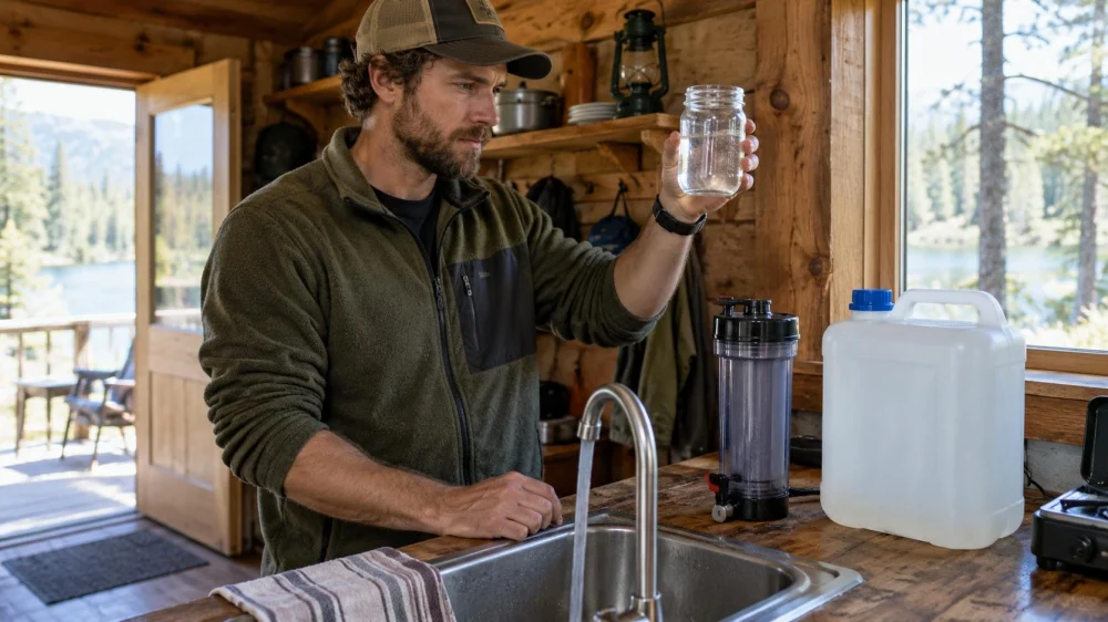 Cabin Water Check: Supply, Treatment, Storage, and Backup