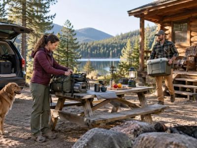 Camping Cabin Daylight Plan: Setup, Route, and Turnaround Time