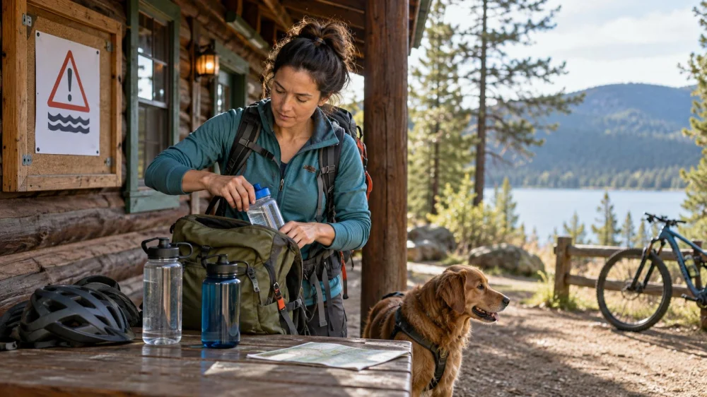 Cabin Well Water Concern: Notice, Bottles, and Host Call